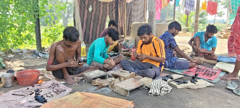 Artisans at work Dokra village