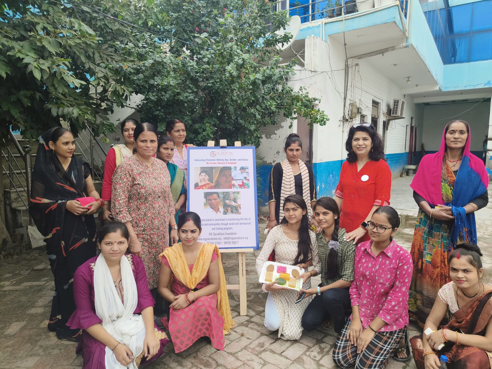 MG SocialCare Foundation’s Soap making Workshop in Sultanpur Village: Empowering Underprivileged Women