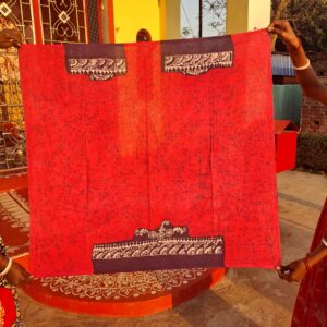 Batik Blouse Piece Bright Orange