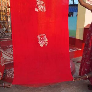 Batik Blouse Piece Orange