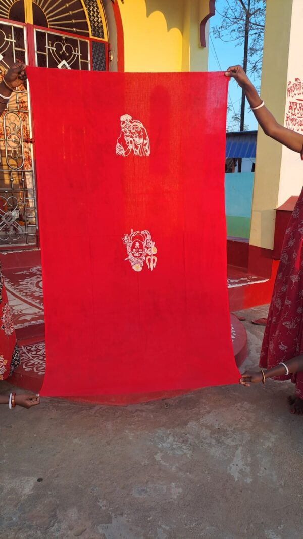 Batik Blouse Piece Orange