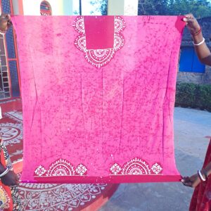 Batik Kurta Fabric Pink