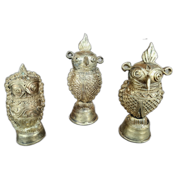 Dokra Art Metal Lucky Owls