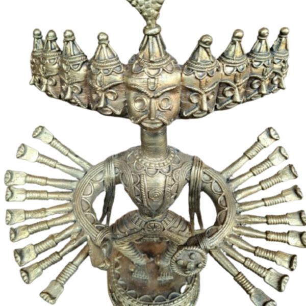 Dokra Art Metal Showpiece (Ravana)