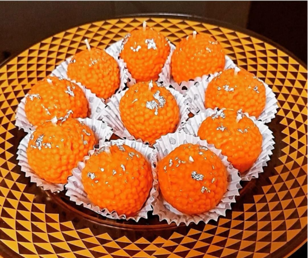 Handmade Laddoo candles