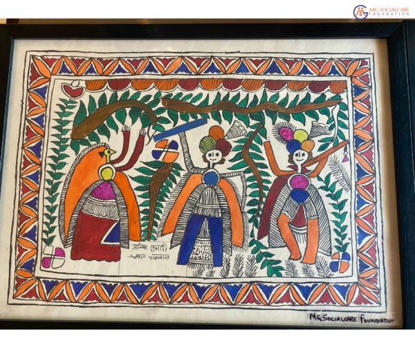 Handmade Madhubani Painting12