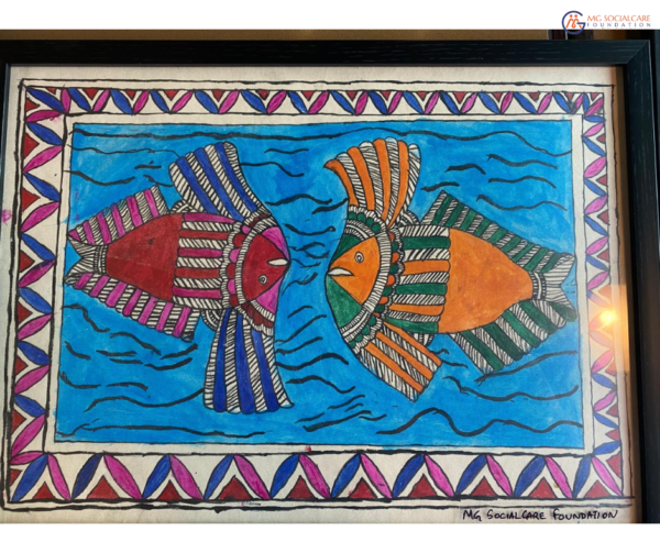 Handmade Madhubani Painting5