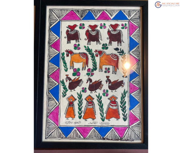 Handmade Madhubani Painting6