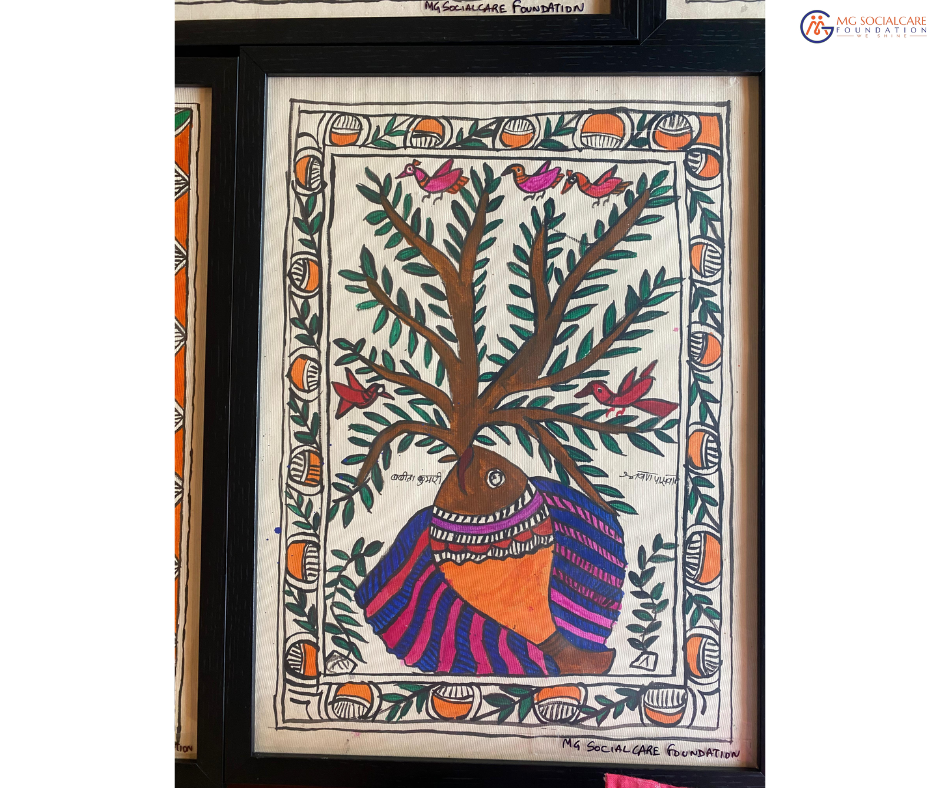 Handmade Madhubani Painting – Bliss