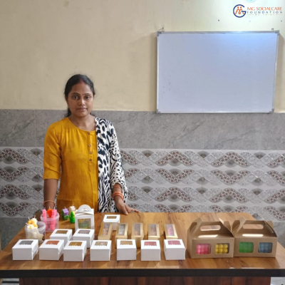 Sarita Kumari with her products