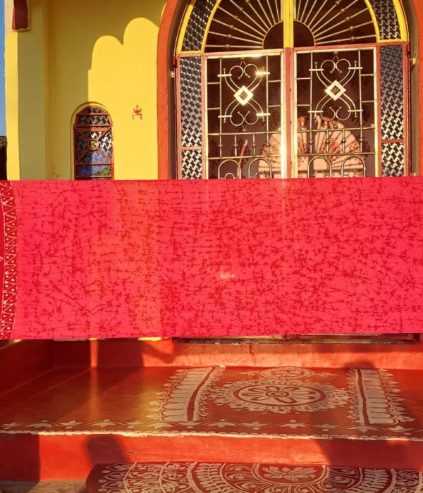 Handmade Batik Uttariyo (Red)
